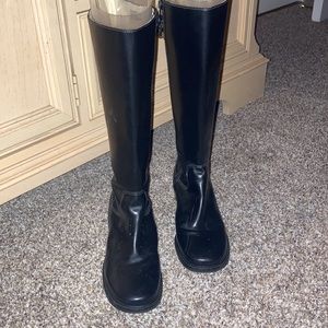 LL Bean black leather boots
